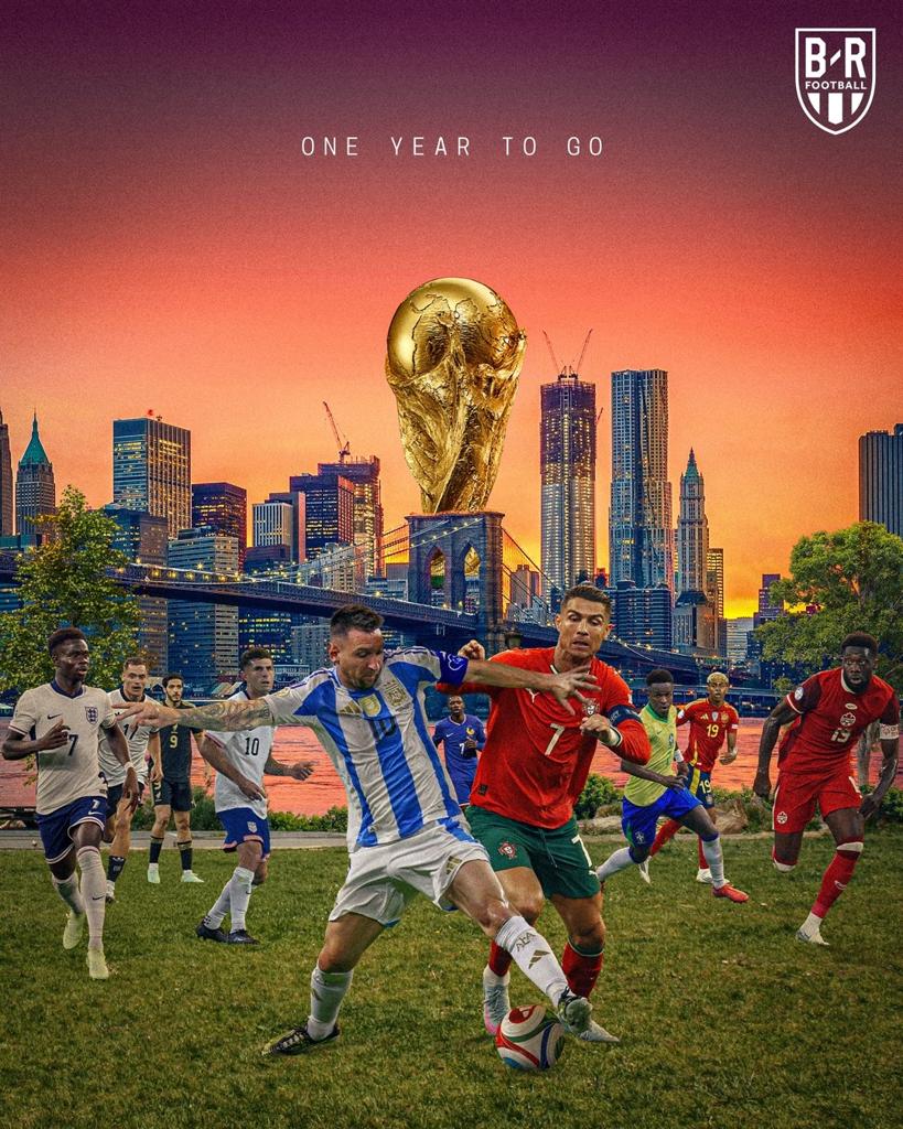 倒计时一周年！2026世界杯夺冠赔率：西巴法英阿前5，德葡荷6-8位